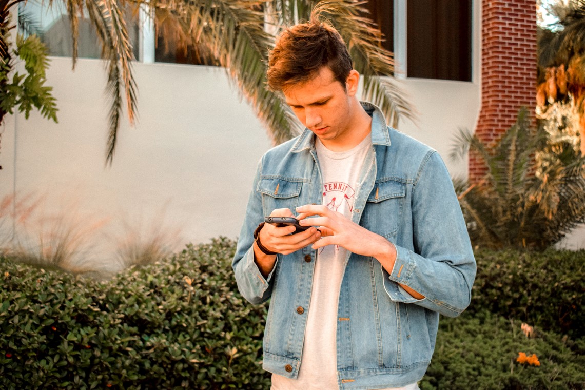 Person texting on their phone
